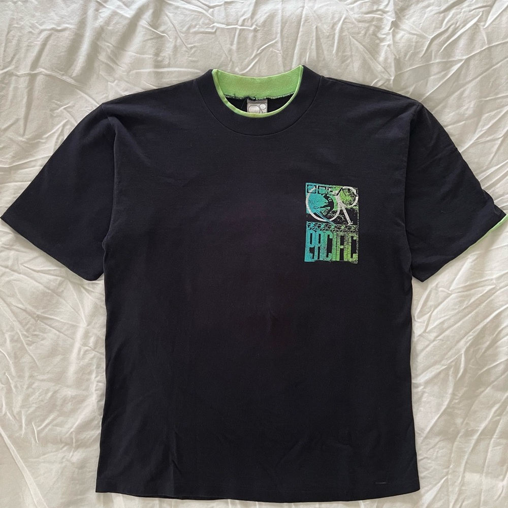 OP Black Green Blue Short Sleeve T-Shirt